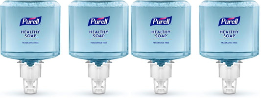 Purell Brand HEALTHY SOAP Gentle & Free Foam,Fragrance Free,1200 mL Hand Soap Refill ES4 Manual-Soap Dispenser - 5072-02 - Manufactured by GOJO,Inc.,(Pack of 4)