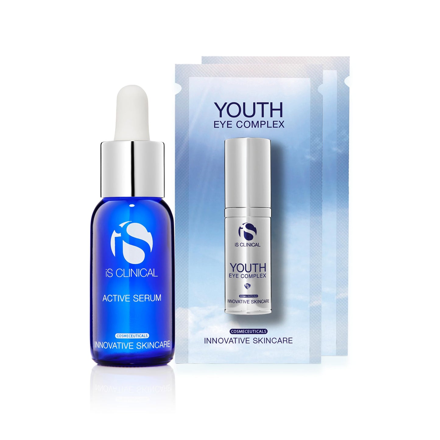 iS CLINICAL Active Serum - Helps visibly even skin tone, Excellent for acne-prone skin, Anti-Aging, Face Serum, 1 Fl Oz includes Youth Eye Complex Sample