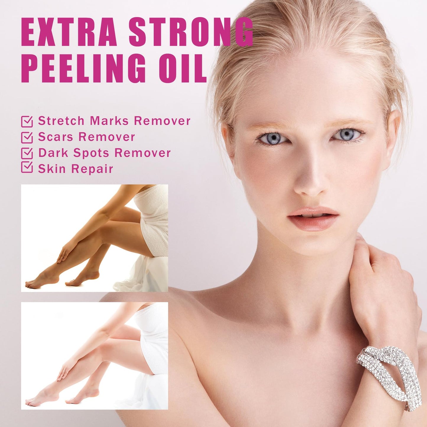 Generic Extra Strong Peeling Oil, Peeling Oil for Dark Skin, Yellow Peeling Oil, Exfoliating Peeling Solution for Hand Feet, Chemical Peel for Face, 110ML / 3.88 OZ (1 PCS)