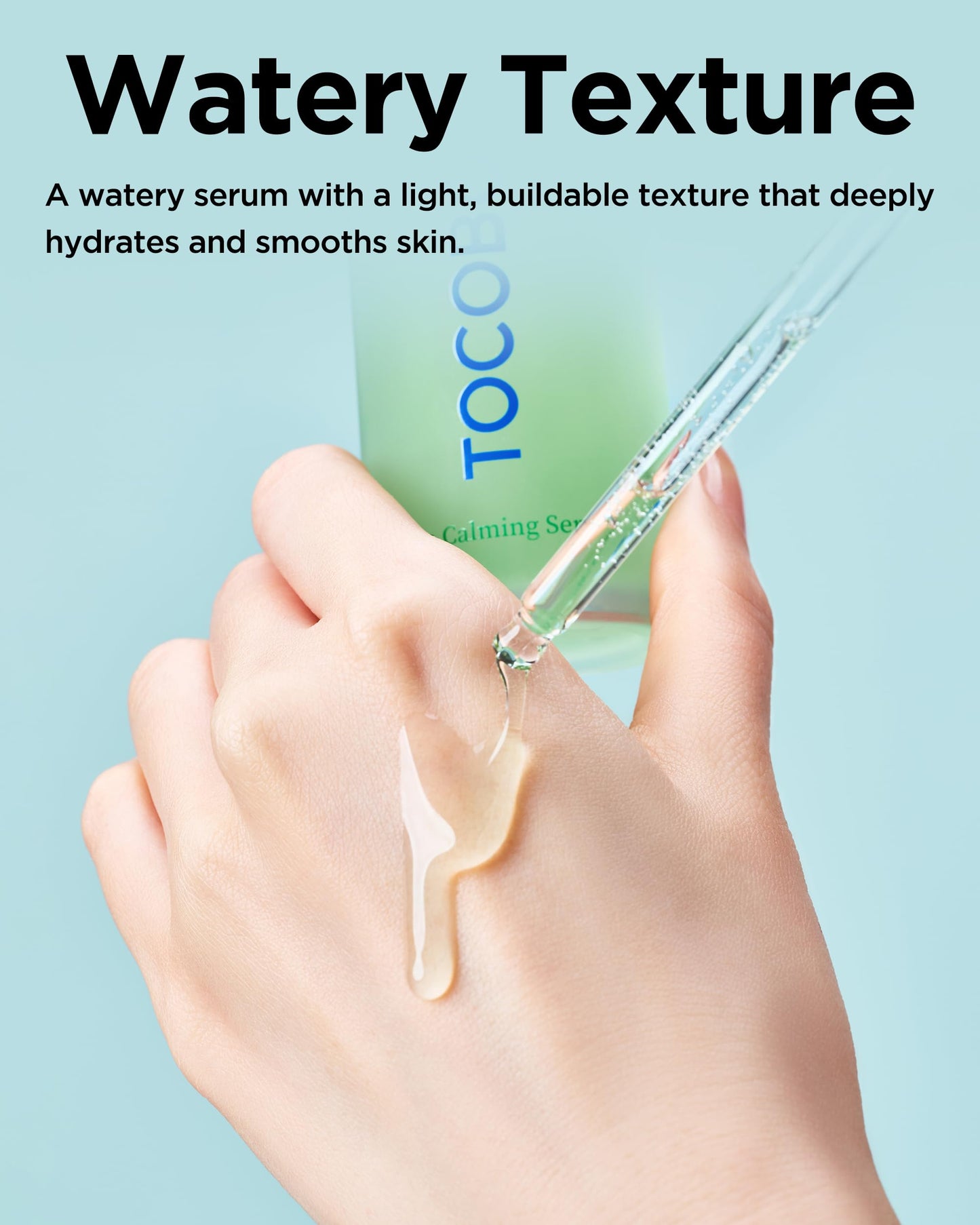 TOCOBO Cica Calming Serum – Korean Vegan Soothing Face Serum with Cica, Tea Tree & Hyaluronic Acid – Lightweight Hydrating Formula for Sensitive Skin, 24-Hour Moisture, Non-Greasy, 1.01 fl.oz.
