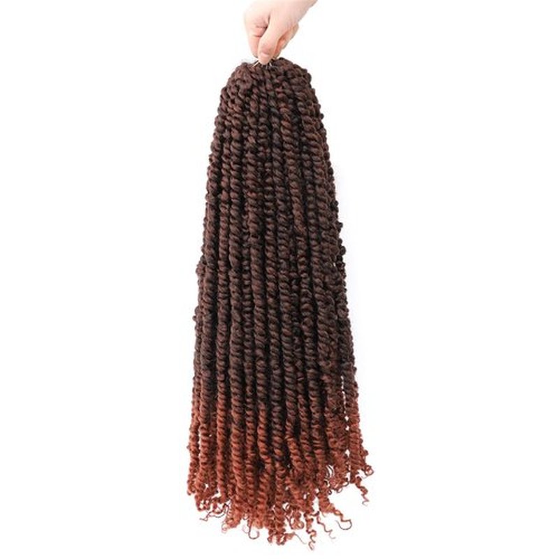 Karida Passion Twist Hair 24 inch, 6 Packs Passion Twist Crochet Hair Pre Looped, Pre Twisted Passion Twist Curly Crochet Hair For Black Women (24 Inch, T350#)