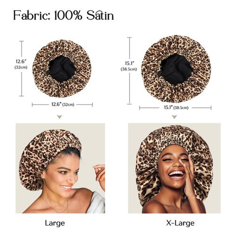 YANIBEST Silk Bonnet Satin Bonnet for Sleeping Women and Men, Adjustable Double Layer Hair Bonnet for Curly Braids Hair