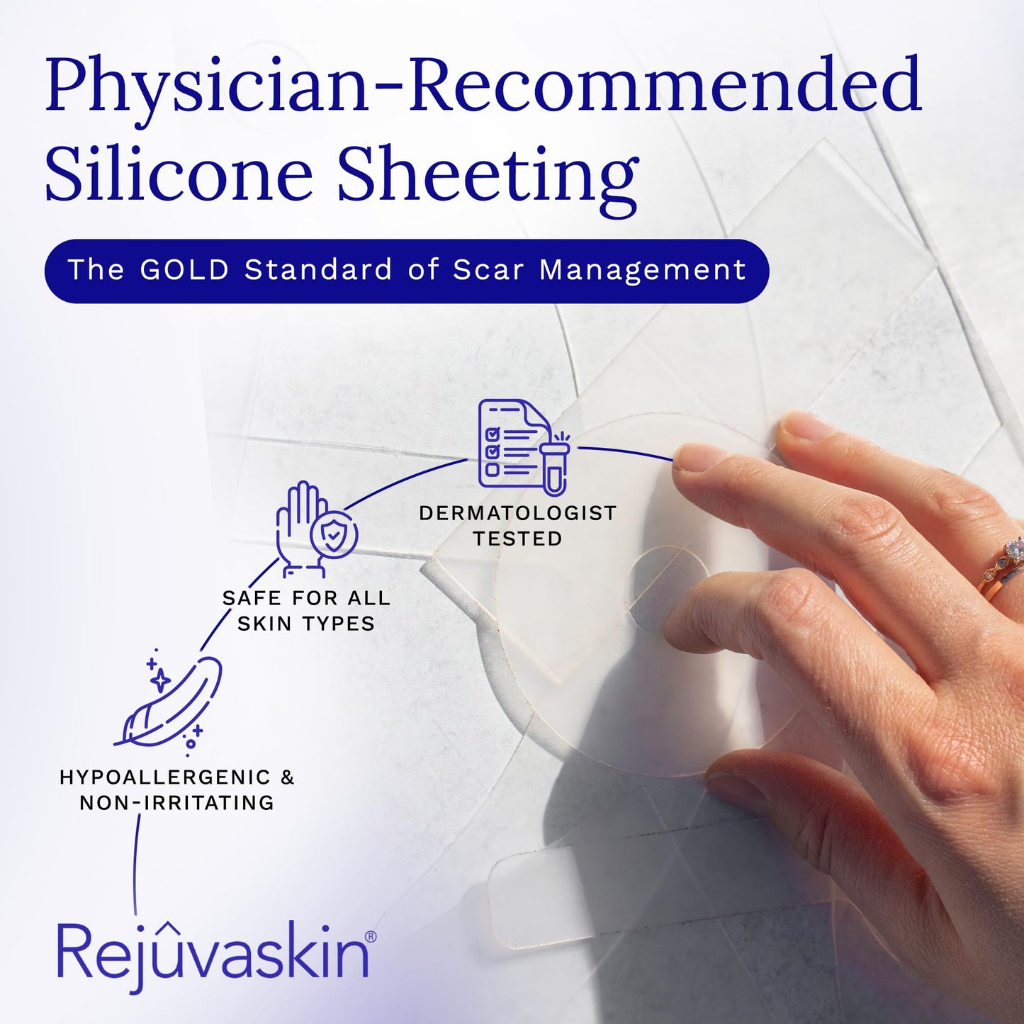 Rejuvaskin Scar Fx Silicone Sheeting, Silicone Tape for Breast