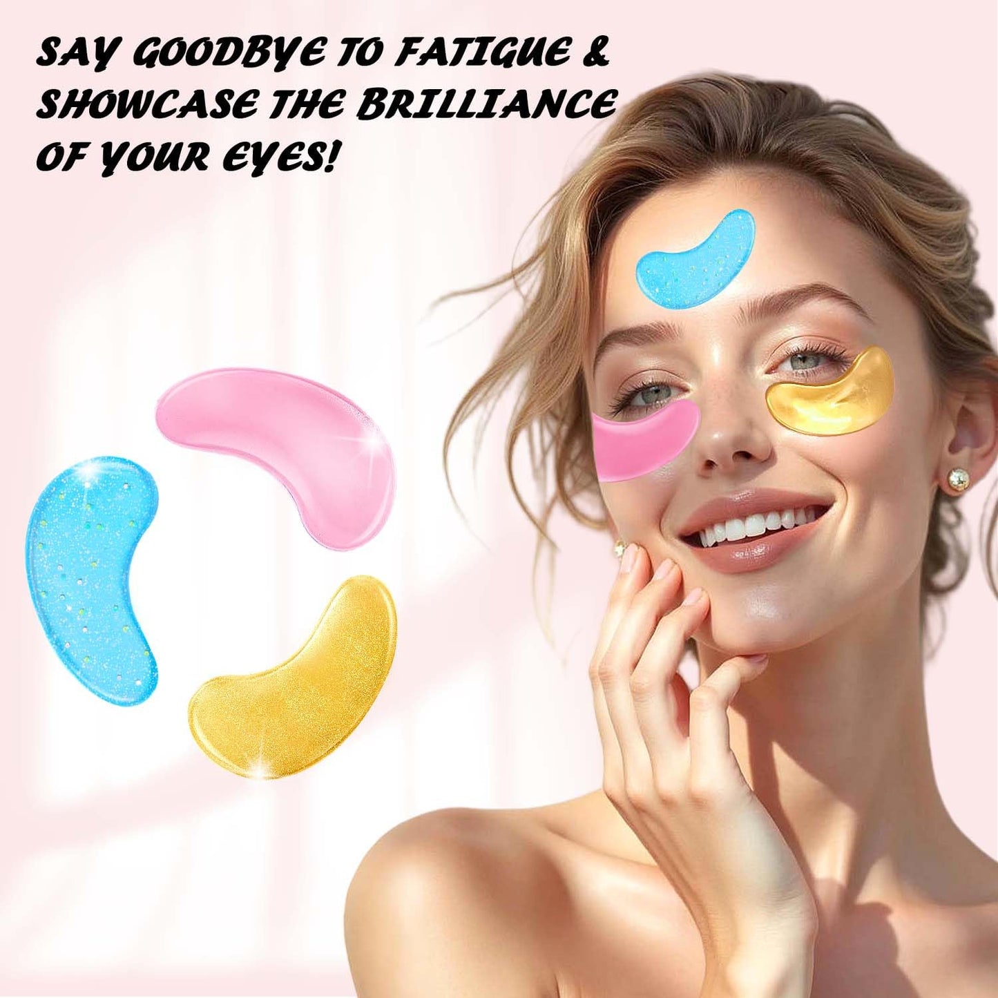 Onespring Eye Masks (36 Pairs) - Caffeine, Retinol, 24K Gold for Puffiness, Dark Circle, Wrinkles, Fine Lines - Firming Eye Gel Pads, Great for Holiday Gifts and Personal Use