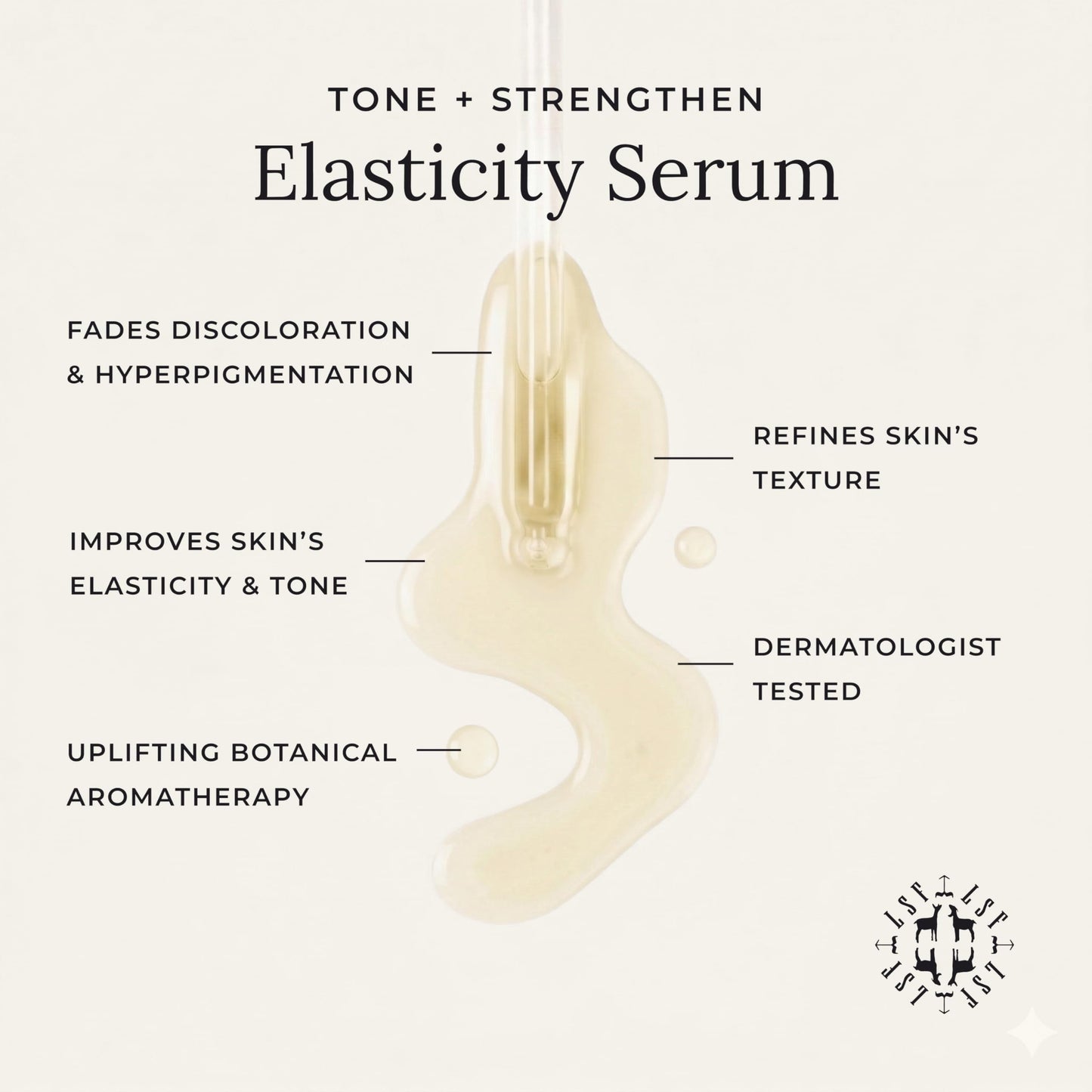 Little Seed Farm Elasticity Serum - Skin Care Toning and Firming Face Serum - Net Wt. 4 fl oz