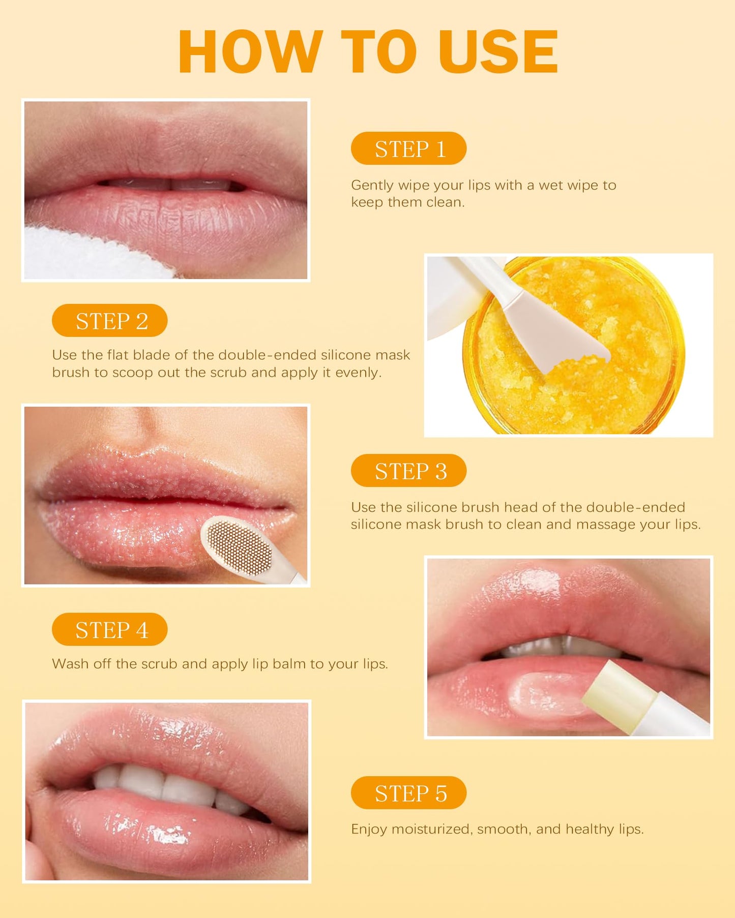 Turmeric Lemon Lip Scrub and Turmeric Lip Balm
