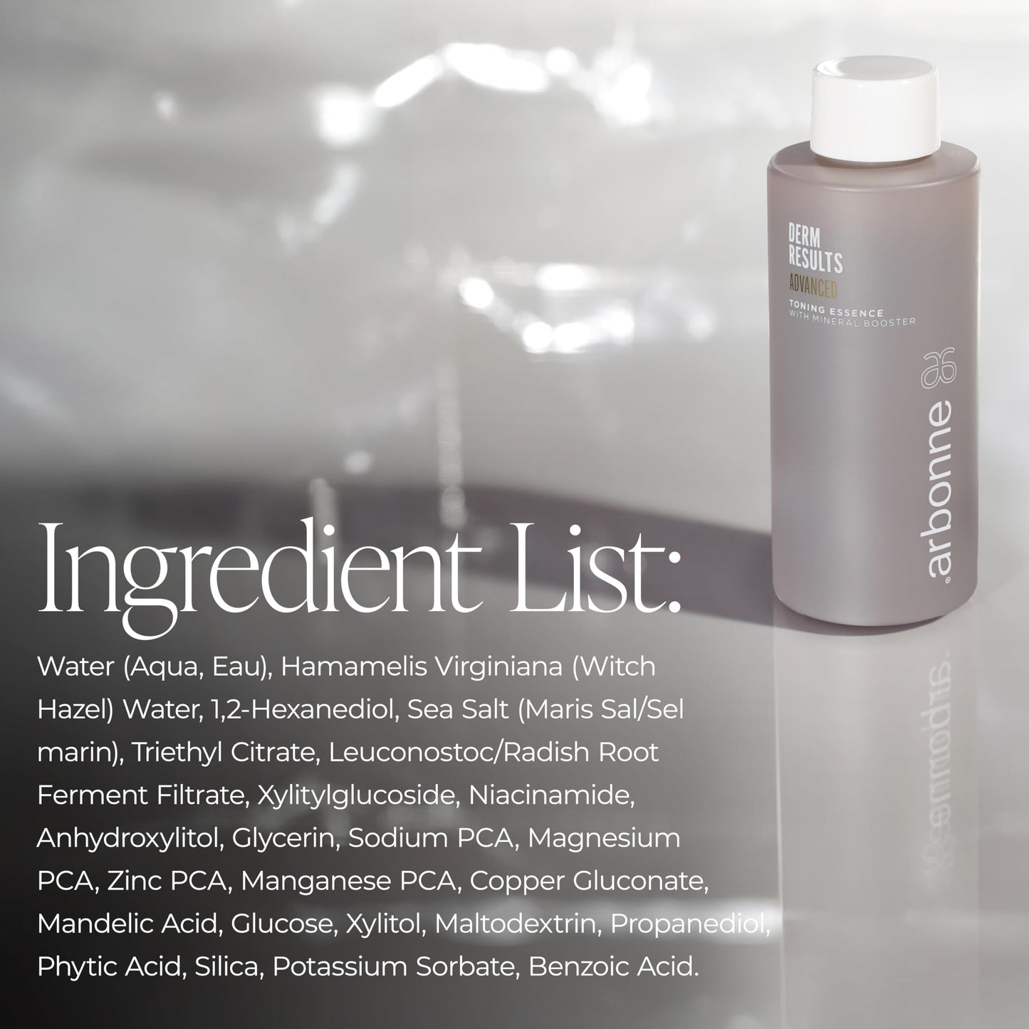 DermResults Advanced Toner with Mineral Booster by Arbonne 3.4 fl. oz.