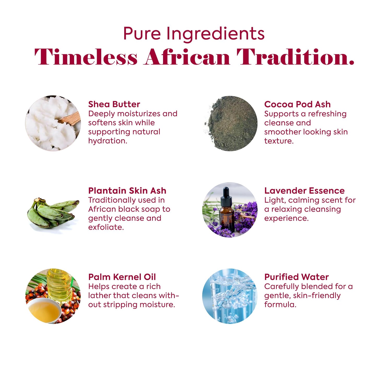 KETTEY'S African Black Soap Bar, 4.25 oz – USDA Organic, Natural Exfoliating Soap with Shea Butter, Gentle Face & Body Cleanser from Ghana (1, 5 lb)