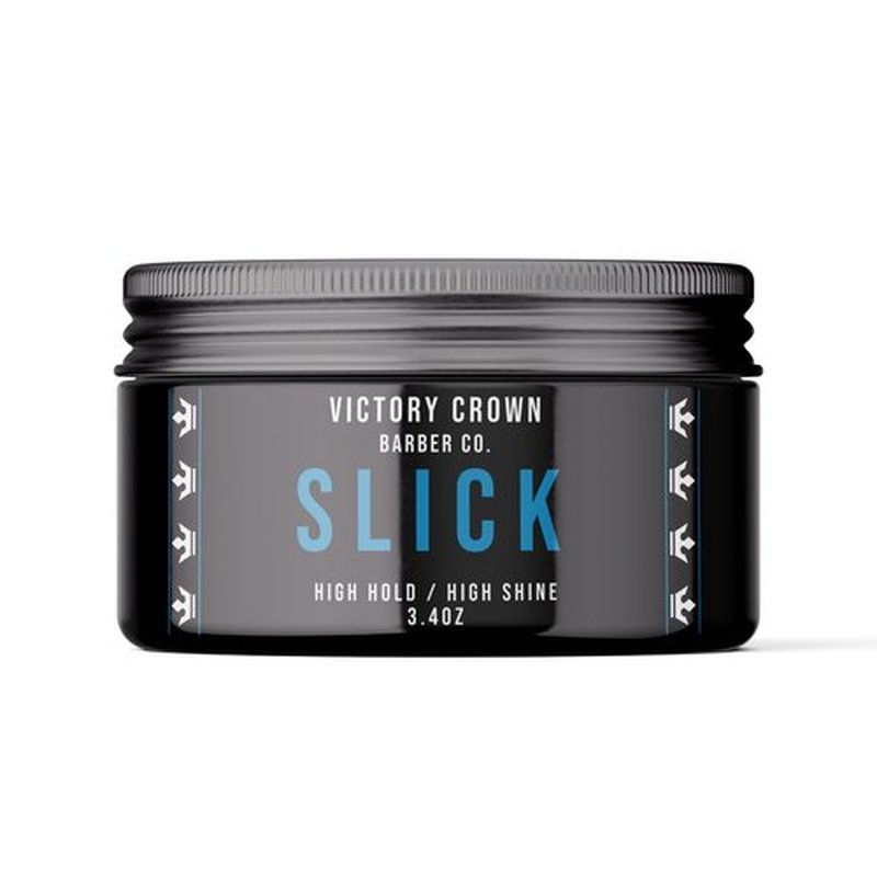 Victory Crown Pomade for Men - High Hold & Shine Hair Styling Gel for Side Part, Pompadour & Slick Back Looks - Water-based Non-Greasy Hair Paste - 3.4oz
