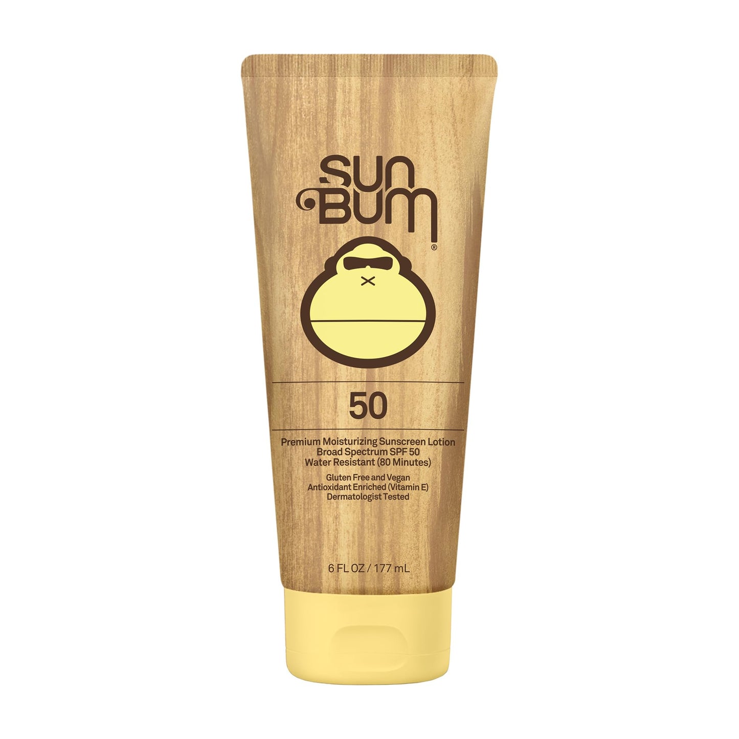 Sun Bum Original Moisturizing Sunscreen SPF 50 Lotion|Reef Friendly Broad Spectrum UVA/UVB Protection|Water Resistant & Non-Greasy Protection,Hypoallergenic,Paraben Free,Gluten Free|SPF 50 6ozTube
