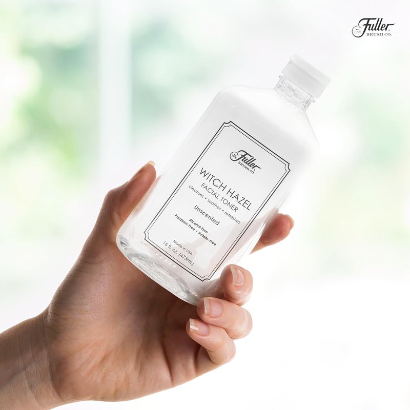 Witch Hazel Facial Toner - Organic Aloe Vera & Alcohol-Free - 16 fl. oz | Paraben & Sulfate-Free, Unscented