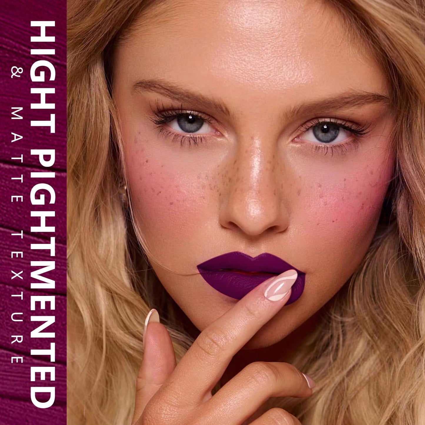 MAKI YIKA Dark Purple Lipstick for Women Color Stay Long Lasting Lipsticks, No Smudge Matte Liquid Lipstick Transferproof Cruelty-Free Lip Color, GOTHIC PLUM