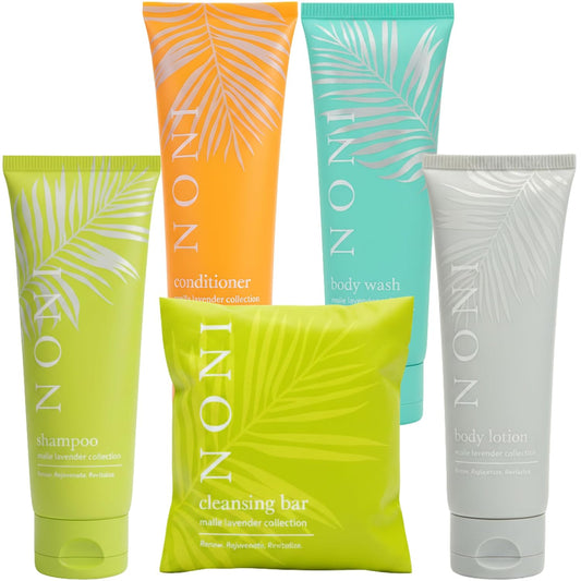 Travel Size Mini Shampoo and Conditioner Set - 150 Piece Hotel Toiletries | Paraben-Free Body Wash, Lotion & Soap for Guests