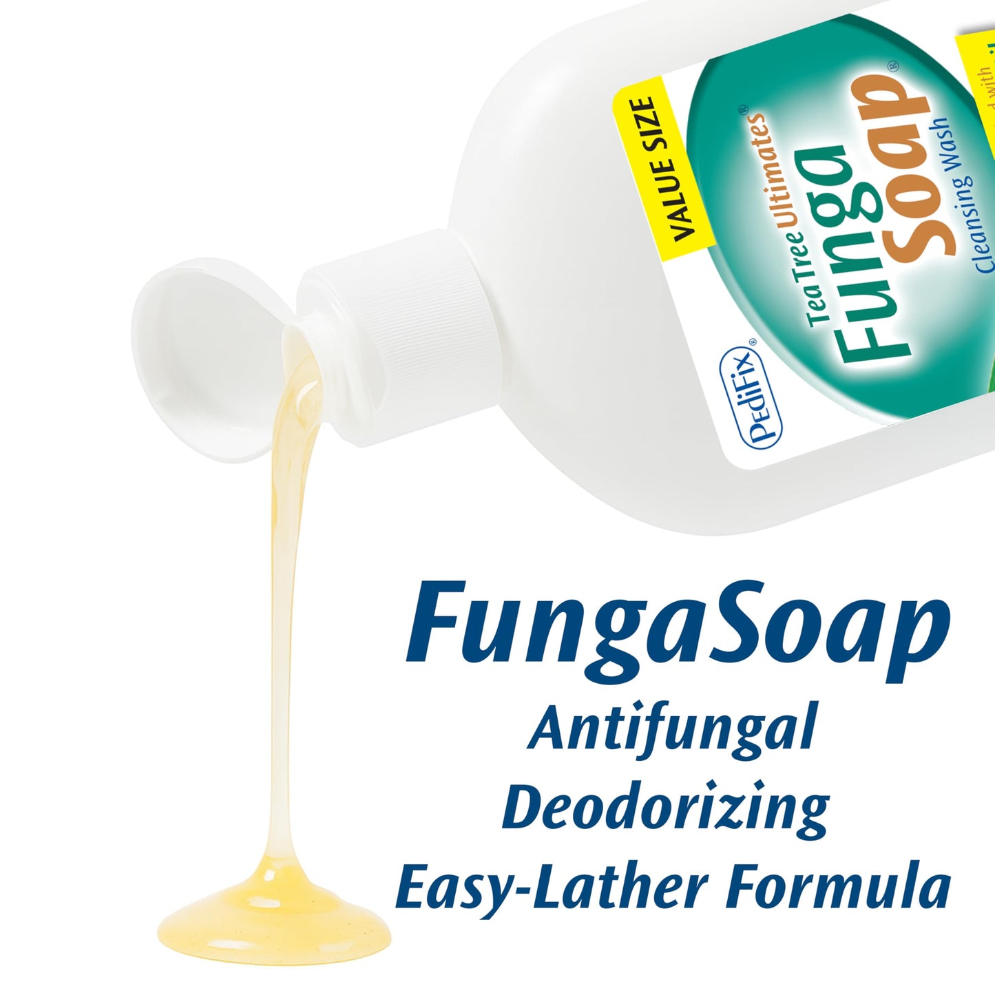 Pedifix FungaSoap Tea Tree Foot & Body Cleansing Wash, 13.5 fl oz