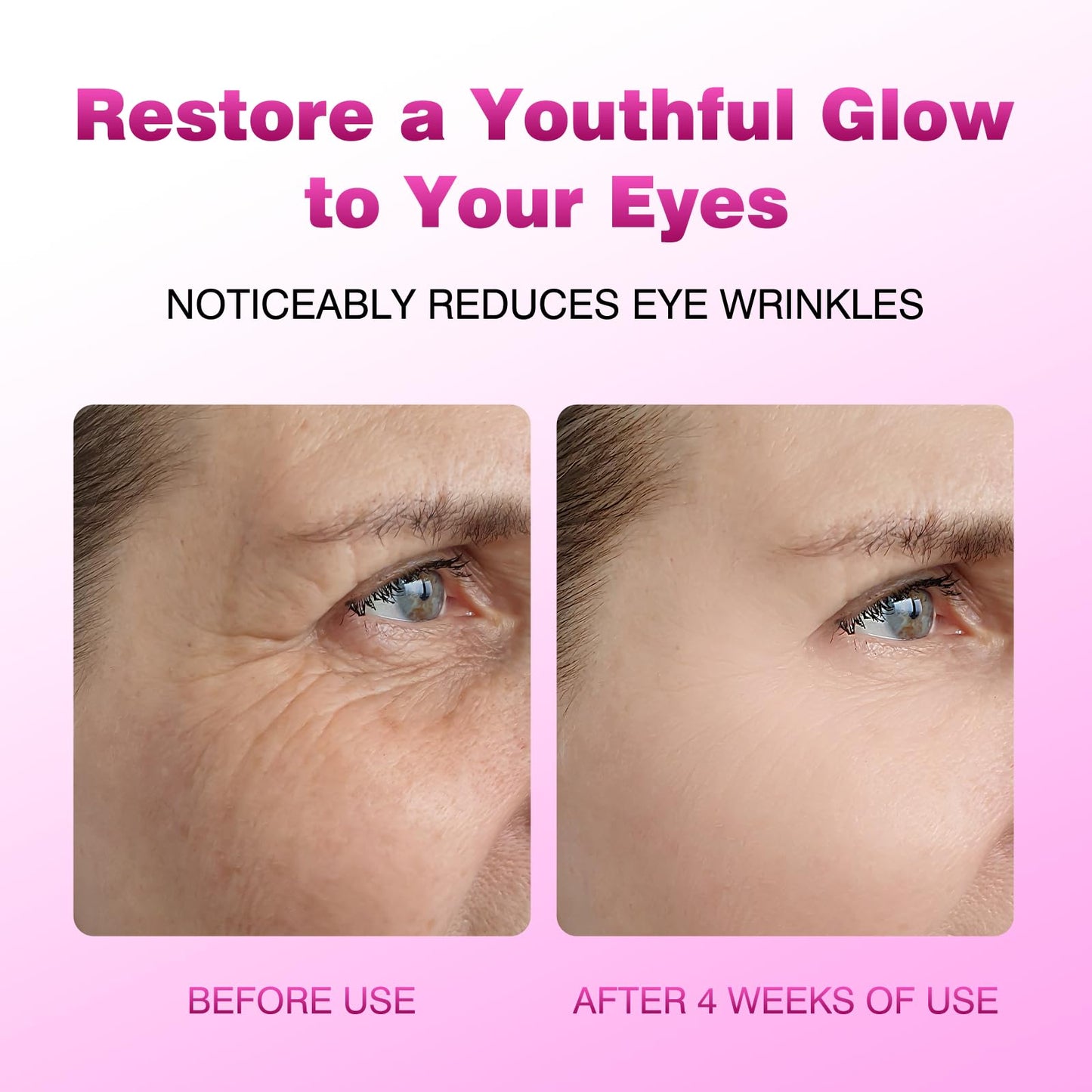 Daily Retinol Eye Cream Balm, Infused with Caffeine to Smooth and Hydrate Skin, Eye Serum for Anti Aging Reduce Wrinkles, Puffiness and Bags Under Eyes, Green