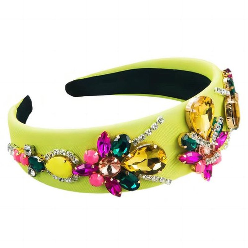 MUQINGWAN Wide Padded Headband for Women Knotted Headband Comfortable Fashion rhinestone headbands