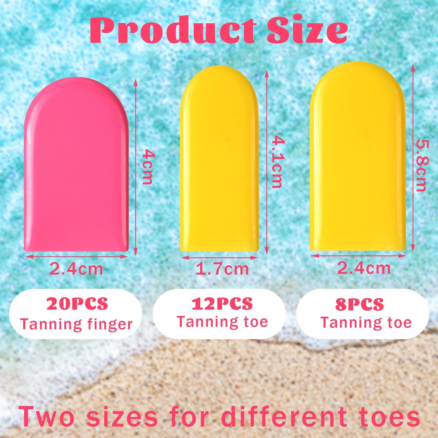 Chicingyou 44 Pcs UV Protection Tanning Bed Accessories Include 4 UV Protection Tanning Face Cover Hair Bonnet Cap Set 40 Pcs Protective Nails Tips Toe Cover for Women