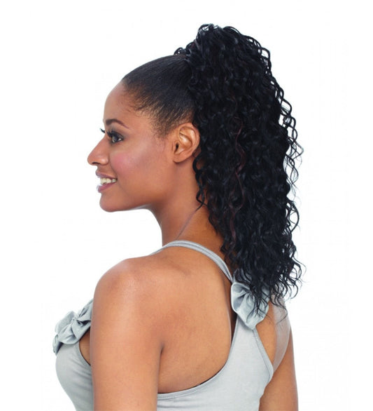 FREETRESS BRAIDS PALM GIRL - Shake N Go Equal Synthetic Drawstring Ponytail #1B Off Black