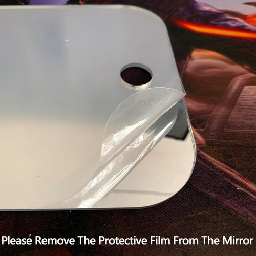 Shatterproof shower mirror fogless for shaving mirror (Medium, 8"x6") Small Wall Hanging Camp Vanity Mirror,Unbreakable Plexiglass Makeup travel camping mirrors,men fog free handheld,Outdoor Showers