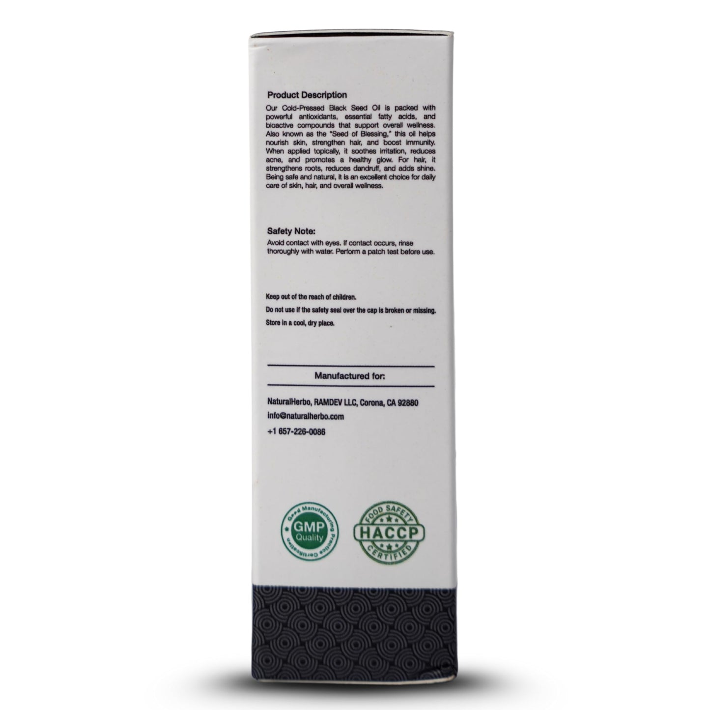 NaturalHerbo Pure Black Seed Oil for Skin, Hair and Scalp | Cold Pressed Nigella Sativa 30ml Herbal Oil for Hairs | Support Immune Health | Non-GMO Natural Supplement for Joints, Skin and Hairs