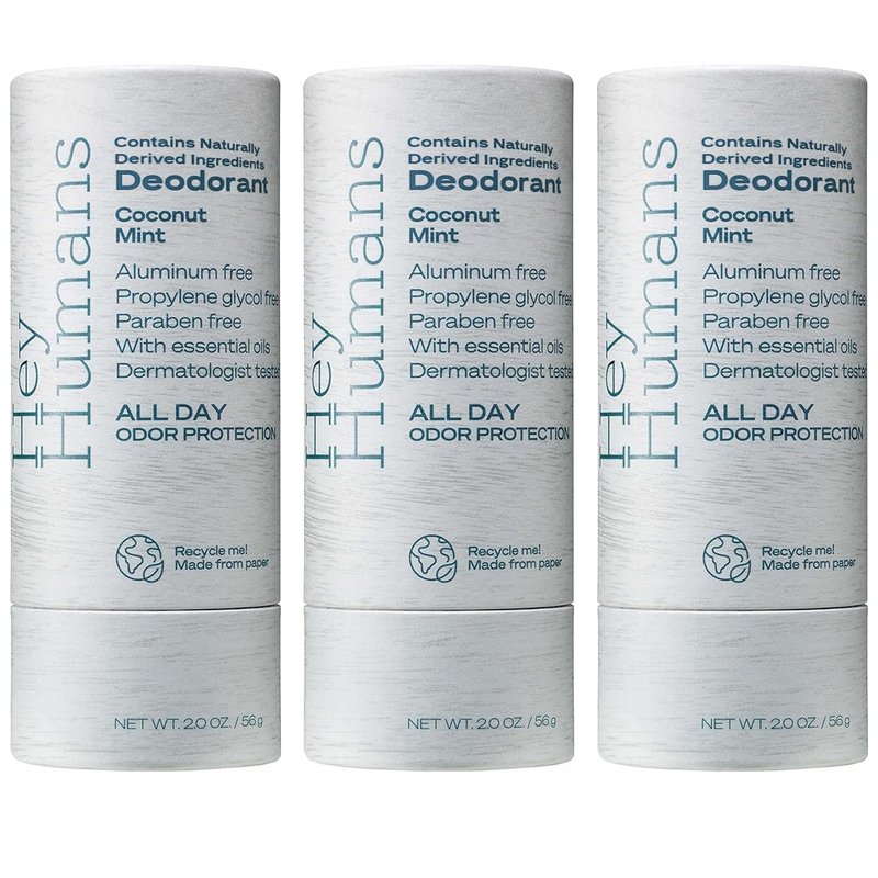 Aluminum-Free Deodorant for Women & Men | Naturally Derived Ingredients, Coconut Mint Scent, Eco-Friendly Packaging
