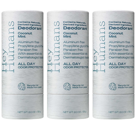 Aluminum-Free Deodorant for Women & Men | Naturally Derived Ingredients, Coconut Mint Scent, Eco-Friendly Packaging