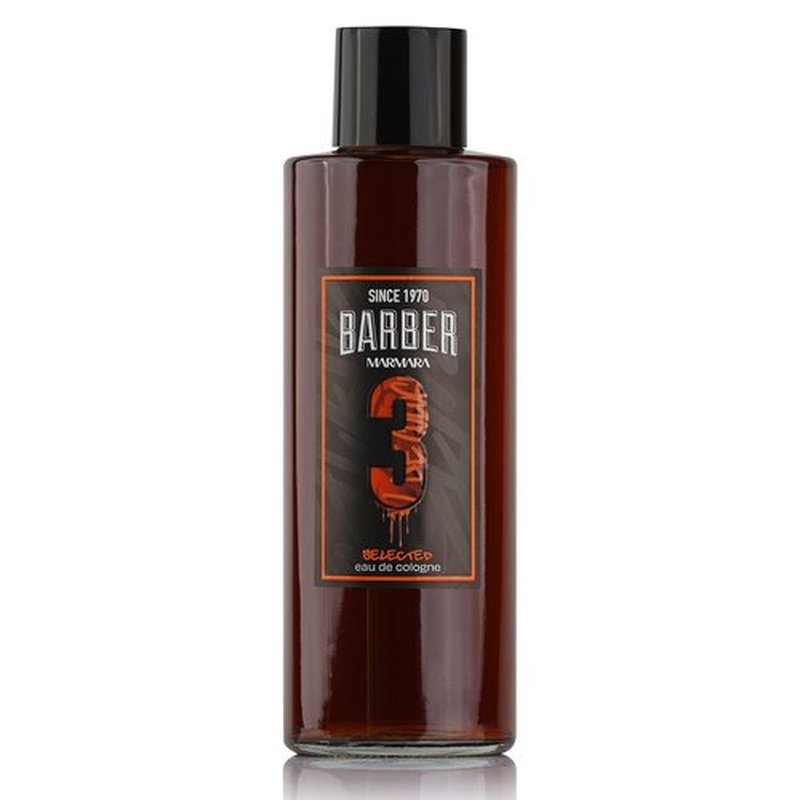 Marmara Barber Cologne - Best Choice of Modern Barbers and Traditional Shaving Fans (No 3 Orange, 500ml x 1 Bottle)