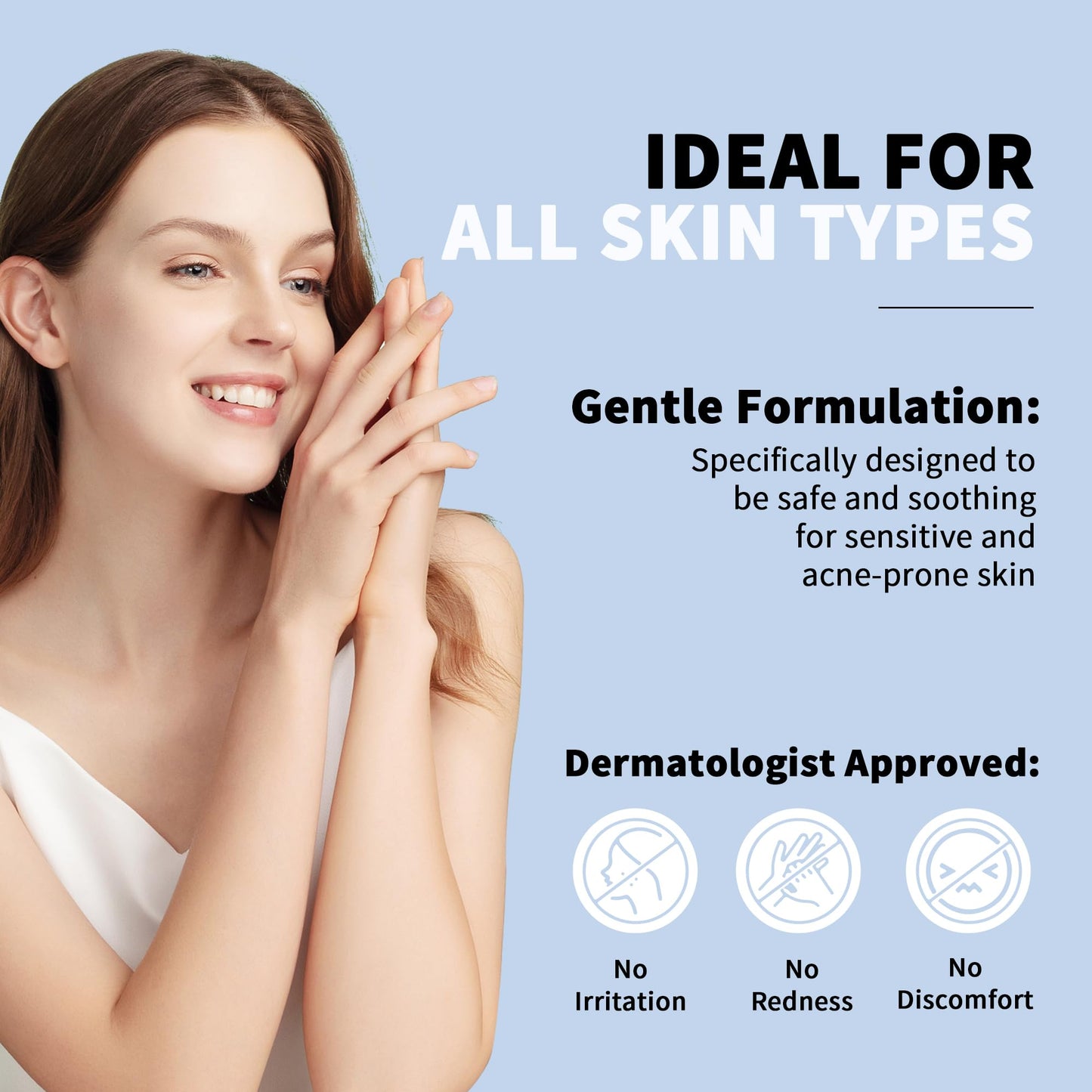 Skinsfairy Disposable Face Towels, Ultra Soft Biodegradable Dry Wipes, 50 Count 10x10'' Large Towelettes for Cleansing, Makeup Remover, Skincare, Sensitive Skin, Nursing, Travel