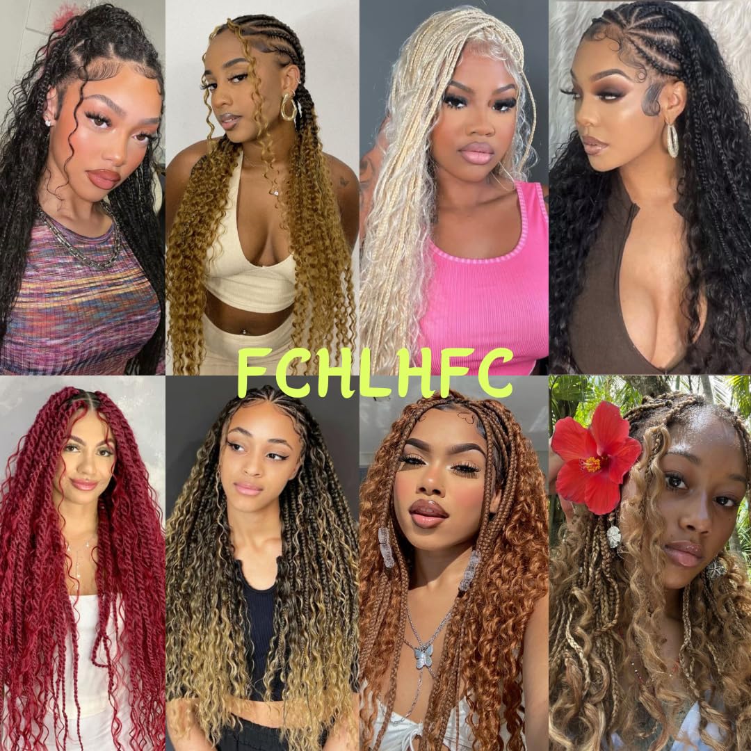 Curly Bulk Hair For Braiding Hair 18 Inch Wet And Wavy Curly Wave Bulk Hair Quality Synthetic Micro Braiding Hair Extensions for Boho Braids No Weft (2Pack=4Bundles, 300g Natural Color)