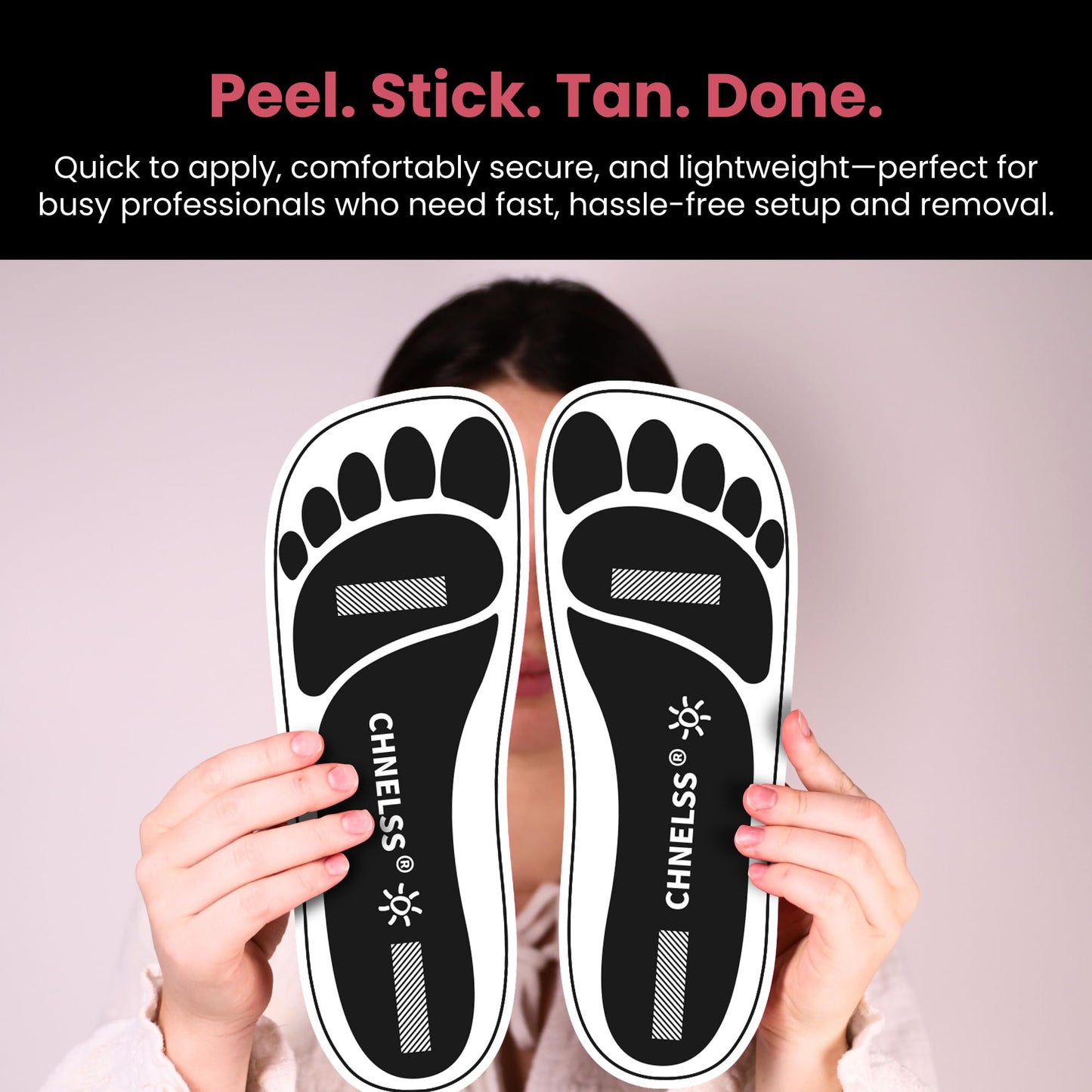 Black 120Pairs(240Feet)Disposable Spray Tanning Feet Pads for Hygienic Foot Protectors,Comfortable & Hygienic Spray Tan Pads Feet-Specifically for the Spray Tanning Industry or Salon,One Size-Non Slip