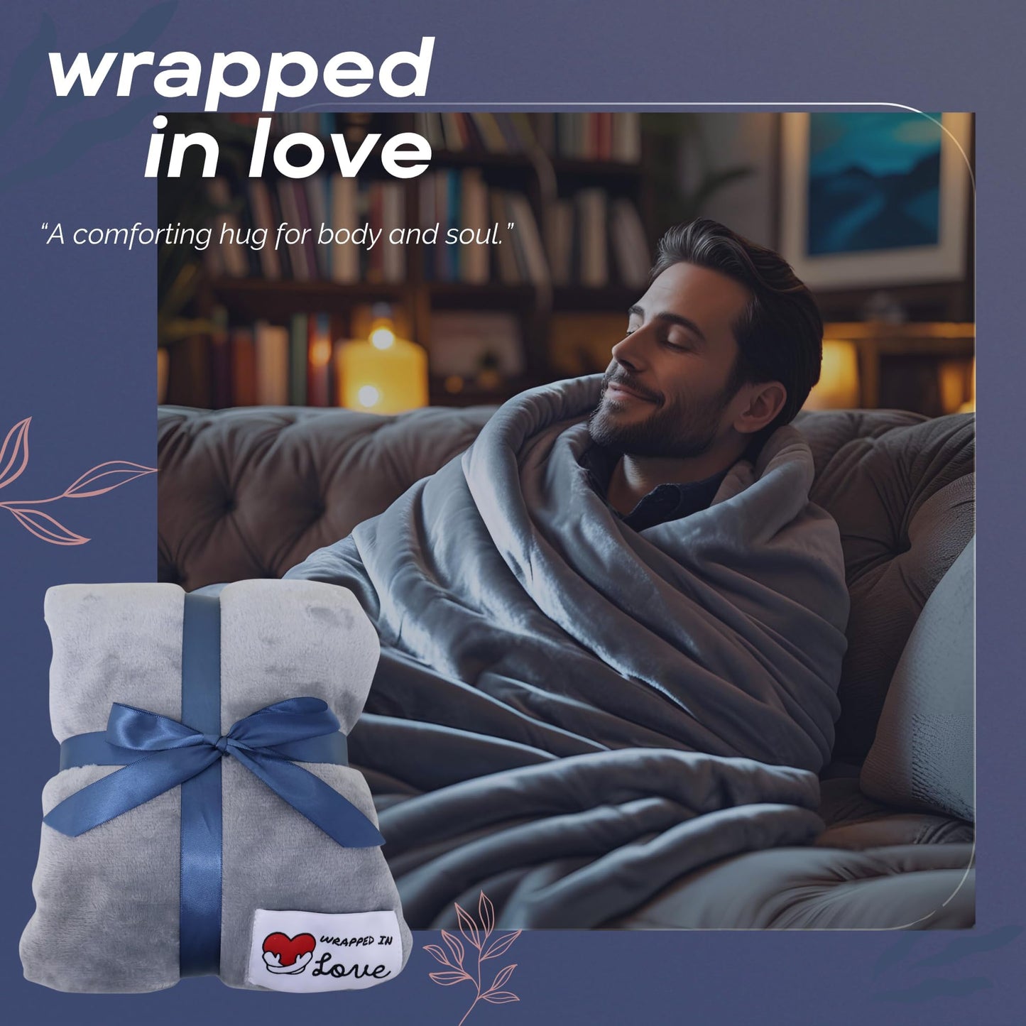 Get Well Gifts For Women Get Well Soon Gift Basket Men, Cancer Care Package Surgery Recovery Hug Blanket For Patient Chemo Gifts Feel Better Gift For Women Encouragement Gift Set For Men