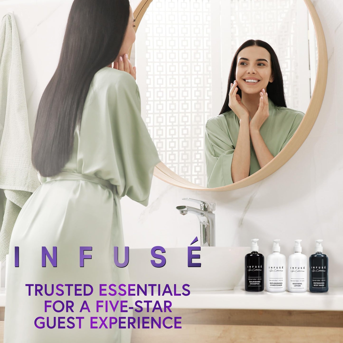 Terra Pure 4-Piece 10.14 oz Shampoo, Conditioner, Hand & Body Wash, Lotion