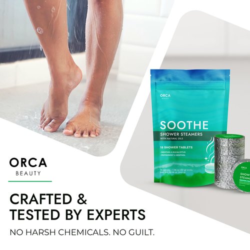 Shower Steamers Aromatherapy - Relaxation Gifts for Women, Shower Bombs, Unique Spa Gifts Shower Tablets, Shower Steamer Aromatherapy for Women & Men (Soothe 18PC)