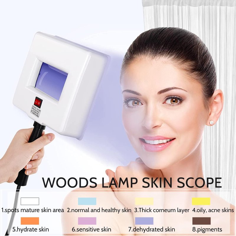 Portable Facial Skin Analyzer - Woods Lamp for Home Use | Spa Quality Skin Care Tool