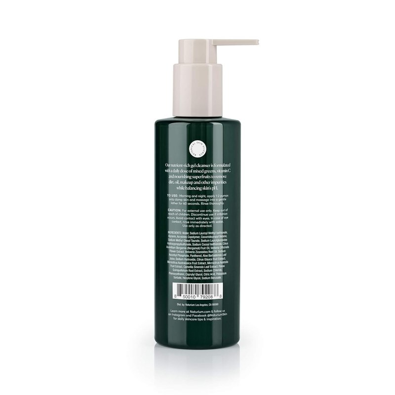 Naturium Facial Cleanser - Nutrient-Rich Formula with Vitamin C, Green Tea & Aloe | 7.1 oz