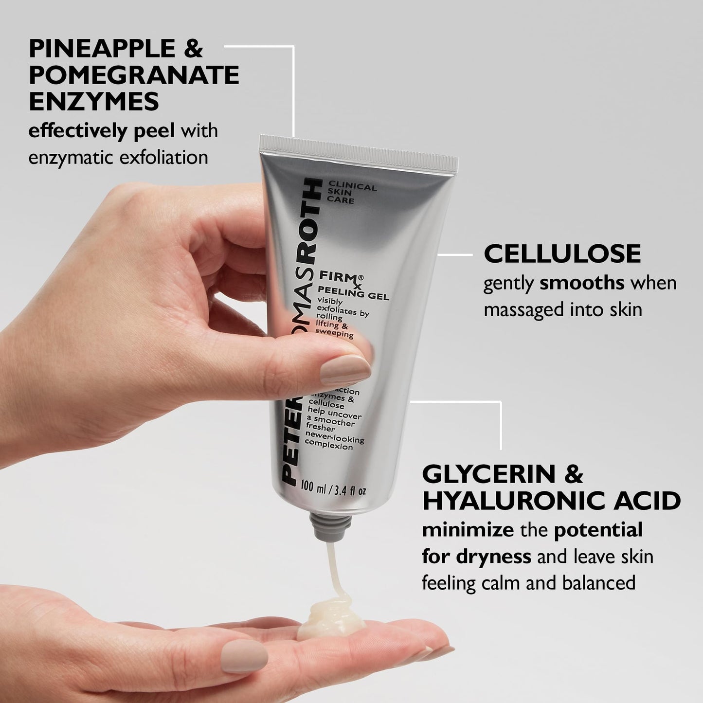 Peter Thomas Roth | FIRMx Peeling Gel | Exfoliant for Dry and Flaky Skin, Enzymes and Cellulose Help Remove Impurities and Unclog Pores (Pack of 2)
