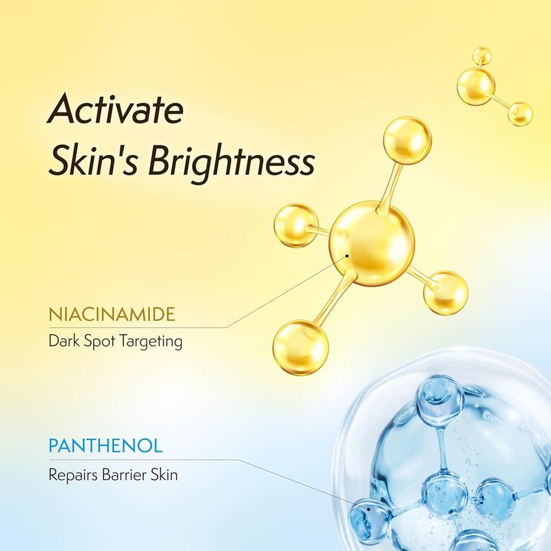 Niacin Lighthenol Ampoule - Korean Face Serum with Niacinamide & Alpha Arbutin for Brightening | 1.01 fl. oz / 30 ml