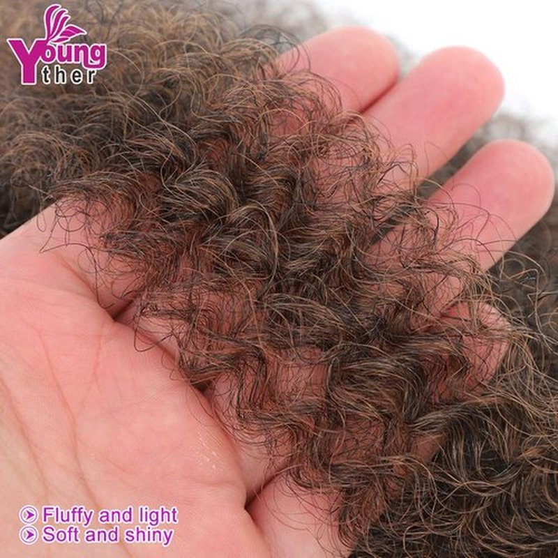 7 Packs Pre-Stretched Marley Twist Braiding Hair 16 Inch Soft Springy Afro Twist for Faux Locs Crochet Hair Spring Twist Braiding Hair Extension(16 Inch (Pack of 7), T30)