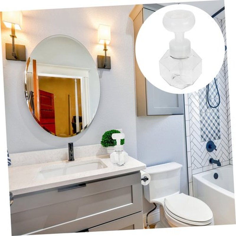 HOLIDYOYO 2pcs Sparkling Bottle Travel Container Soap Dispenser Foaming Body Wash Foam Cosmetic Pump Dispenser Hand Soap Bottles Foam Soap Dispenser Empty Pump Subject Petg