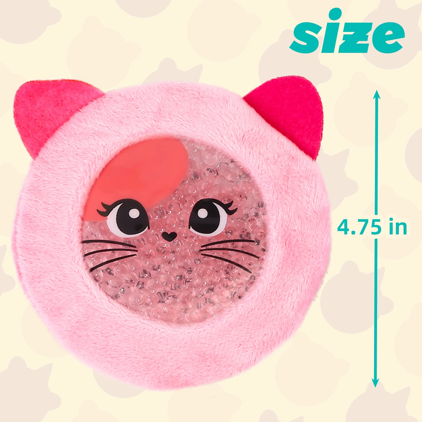 LotFancy Kids Ice Packs for Boo Boos, 3 Pack, Reusable Hot Cold Packs with Cute Plush Sleeves, Small Round Gel Pads for Injuries, Headache, Fever, Wisdom Teeth, Pain Relief, 4.75”