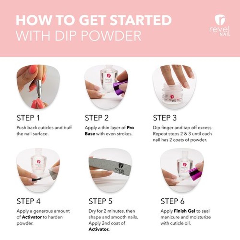 Revel Nail Dip Powder - Blue Powder Dip Nail Polish, Chip Resistant Dip Nail Powder with Vitamin E and Calcium, DIY Manicure, Agave