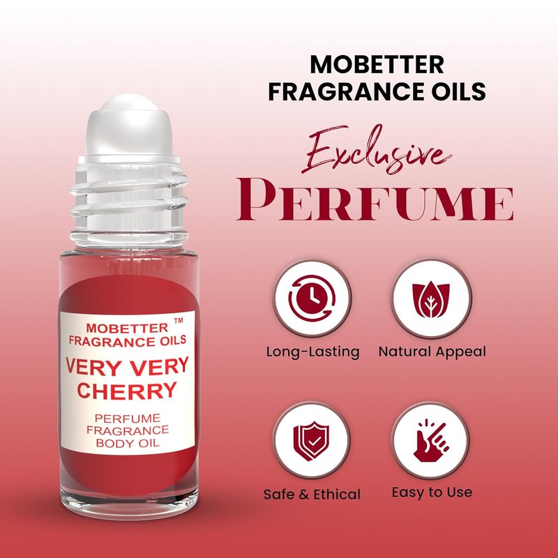 Very Very Cherry Fragrance Oil - Unisex Perfume Body Oil | 1 Oz