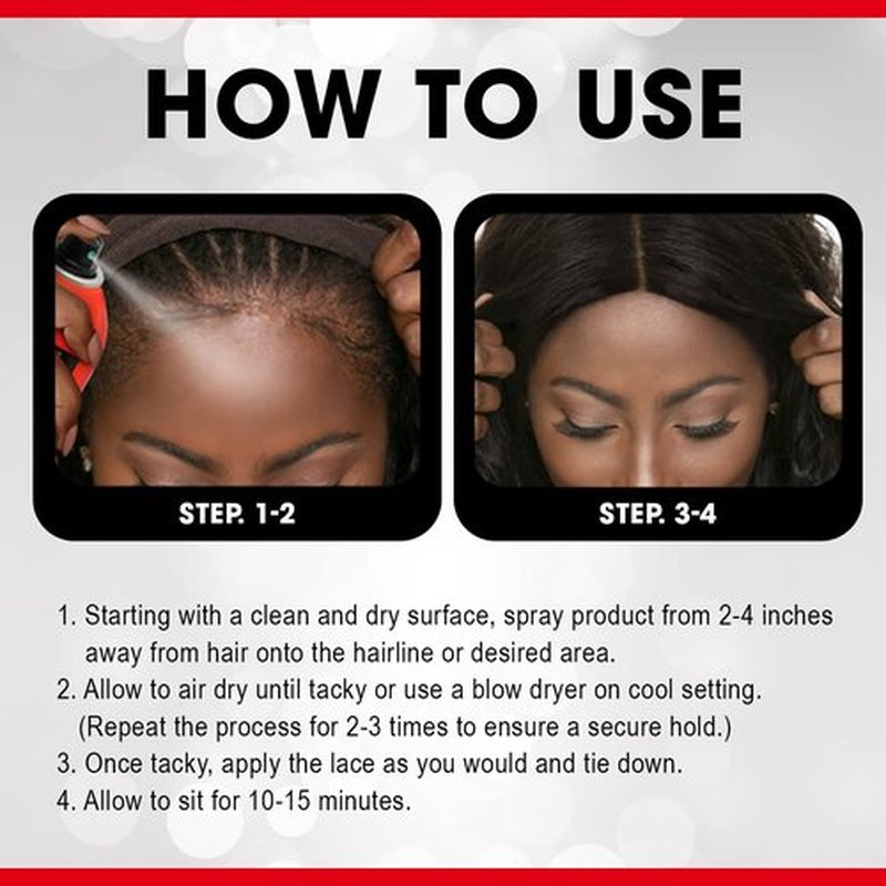 EBIN NEW YORK Wonder Lace Bond Adhesive Spray Active 3-Pack | Extreme Firm Hold 6.08oz/180ml | Active Use, Fast Drying, No Residue, No Build-Up | All-Day Hold for Daily Wig Application