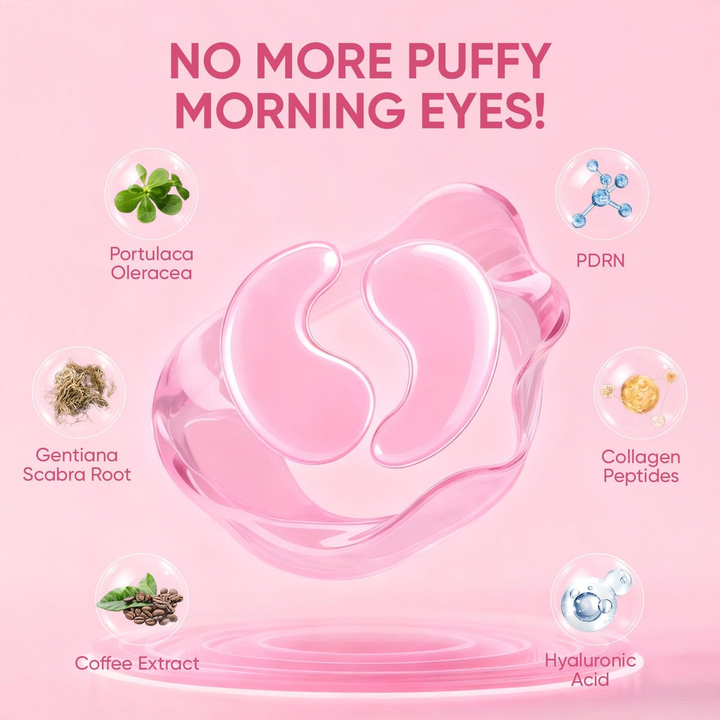 Jfsyb Instalift PDRN Collagen Eye Patches for Dark Circles & Puffiness, Hydrogel Under Eye Masks to Reduce Wrinkles & Undereye Bags for Women (1)