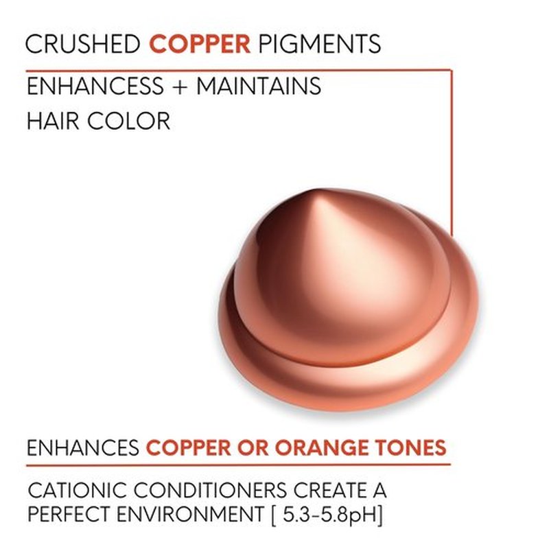 Watercolors Semi Permanent Color Depositing Shampoo. Sulfate & Paraben Free to Maintain & Enhance Hair Color 8.5 oz - LIQUID COPPER