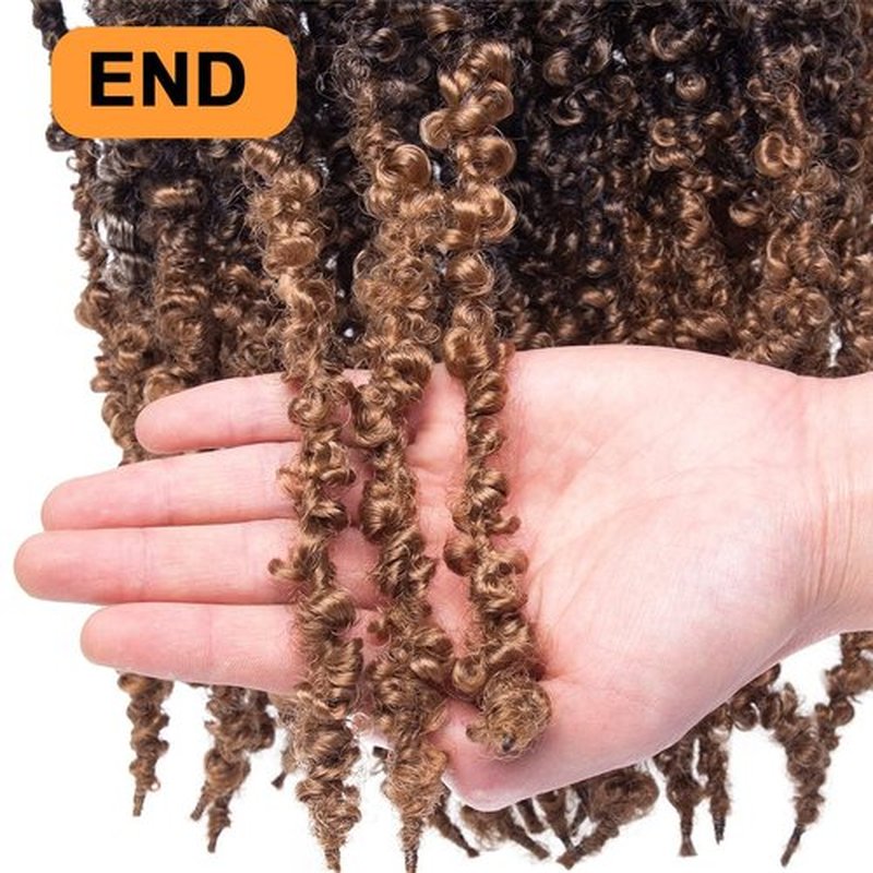 ZRQ 6 Packs Ombre Butterfly Locs Crochet Hair 20 Inch Messy Distressed Faux Locs, Handmade Pre-looped Soft Locs Crochet Locs For Women T27#