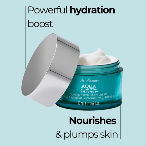M. Asam Aqua Intense Supreme Hyaluron Creme (1.69 Fl Oz) – Face Cream With Hyaluronic Acid, Face Moisturizer Targets Fine Lines & Wrinkles & Provides Moisture, Facial Skin Care For All Skin Types
