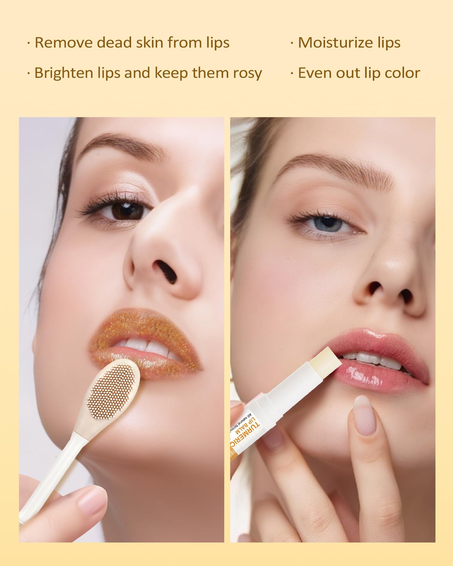 Turmeric Lemon Lip Scrub and Turmeric Lip Balm