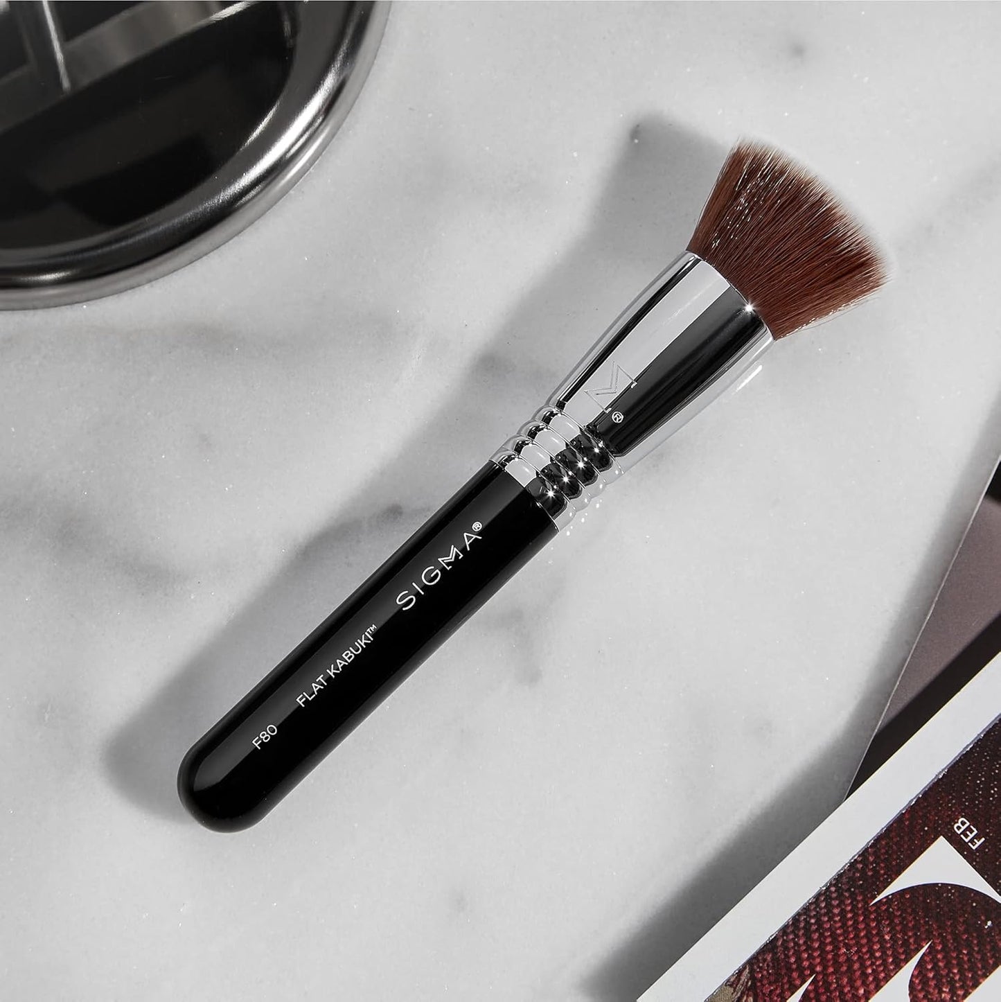 Sigma F80 Air Flat Kabuki Brush - Premium Synthetic Foundation Brush for Liquid & Cream Makeup