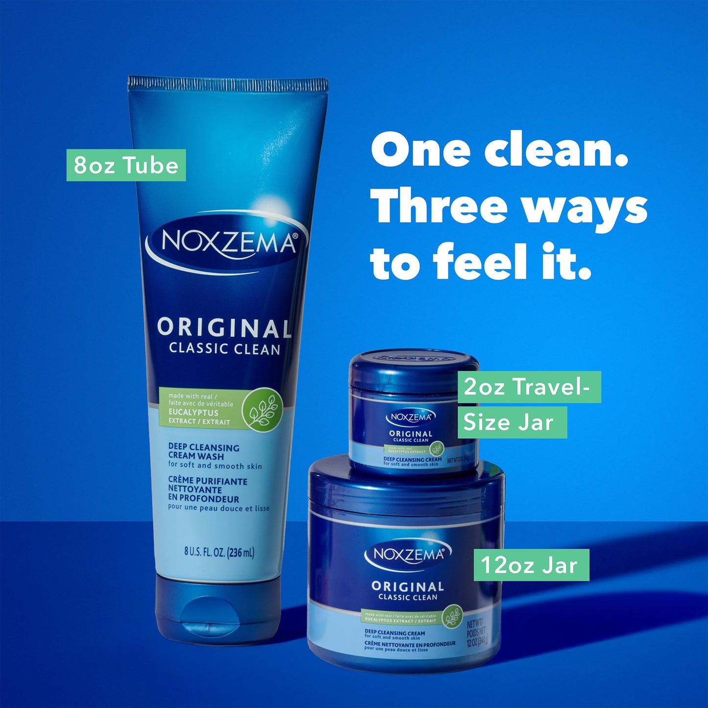 Noxzema Face Wash, Large Jar 5-Pack – Original Deep Cleansing Cream, Face Cleanser, 12 Oz Ea